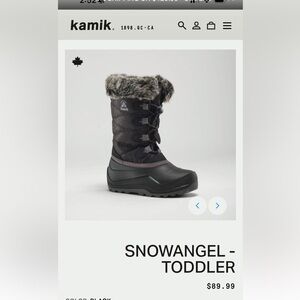 Kamik Snowangel Toddler Boots - Dark Gray
